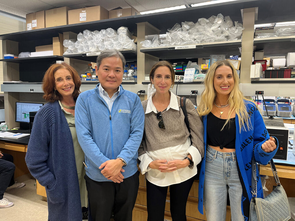 Rhoda Nussbaum and daughters Barrie and Cara with Dr. Lim.
